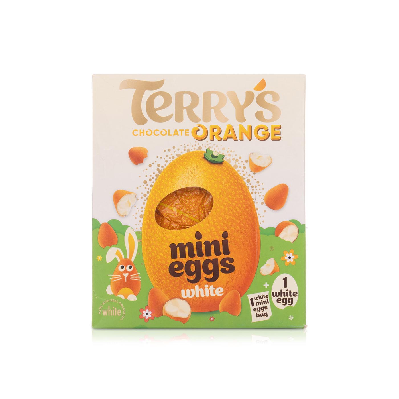 Terry's white chocolate orange Easter egg with mini eggs 200g