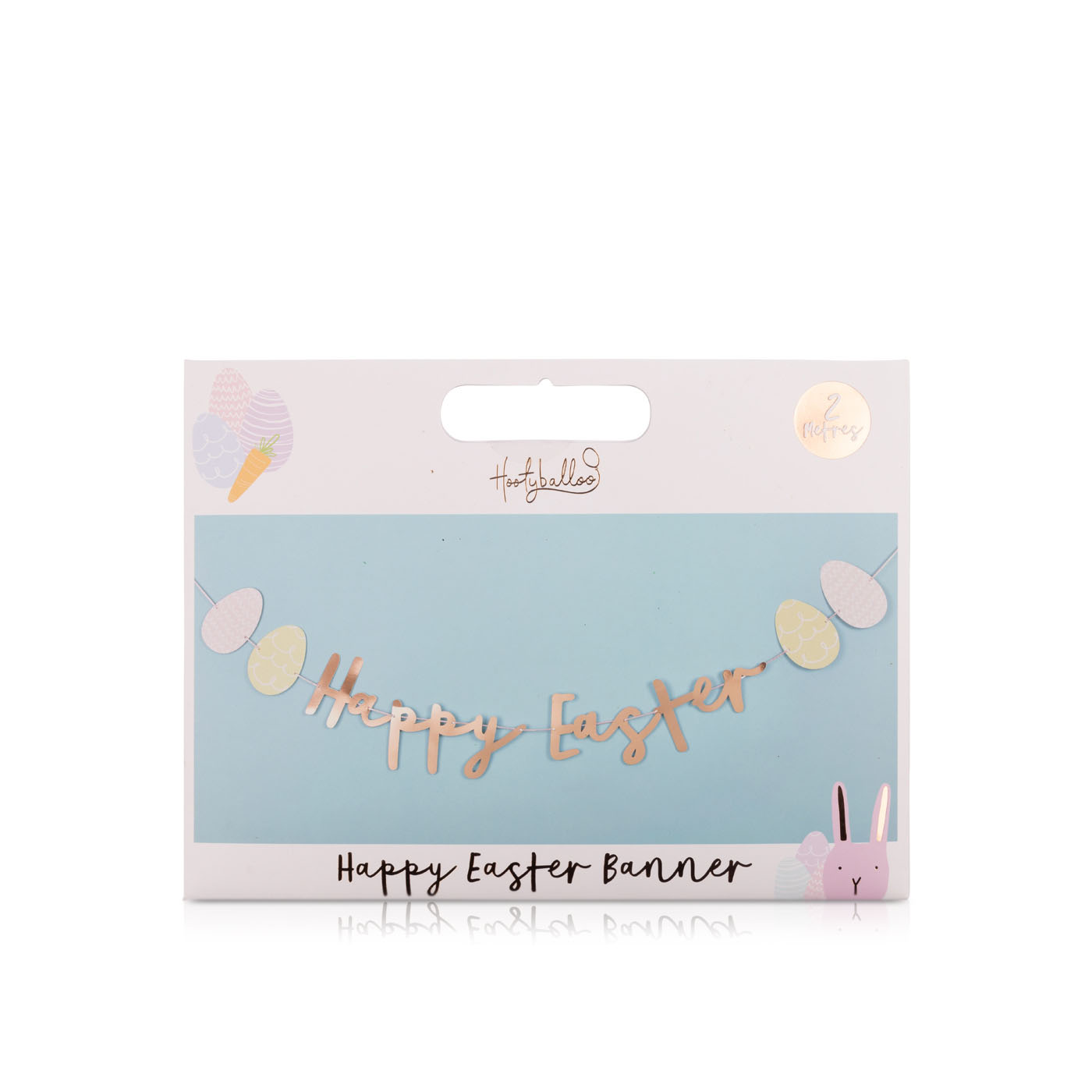 Hootyballoo Happy Easter' Egg Banner 2m