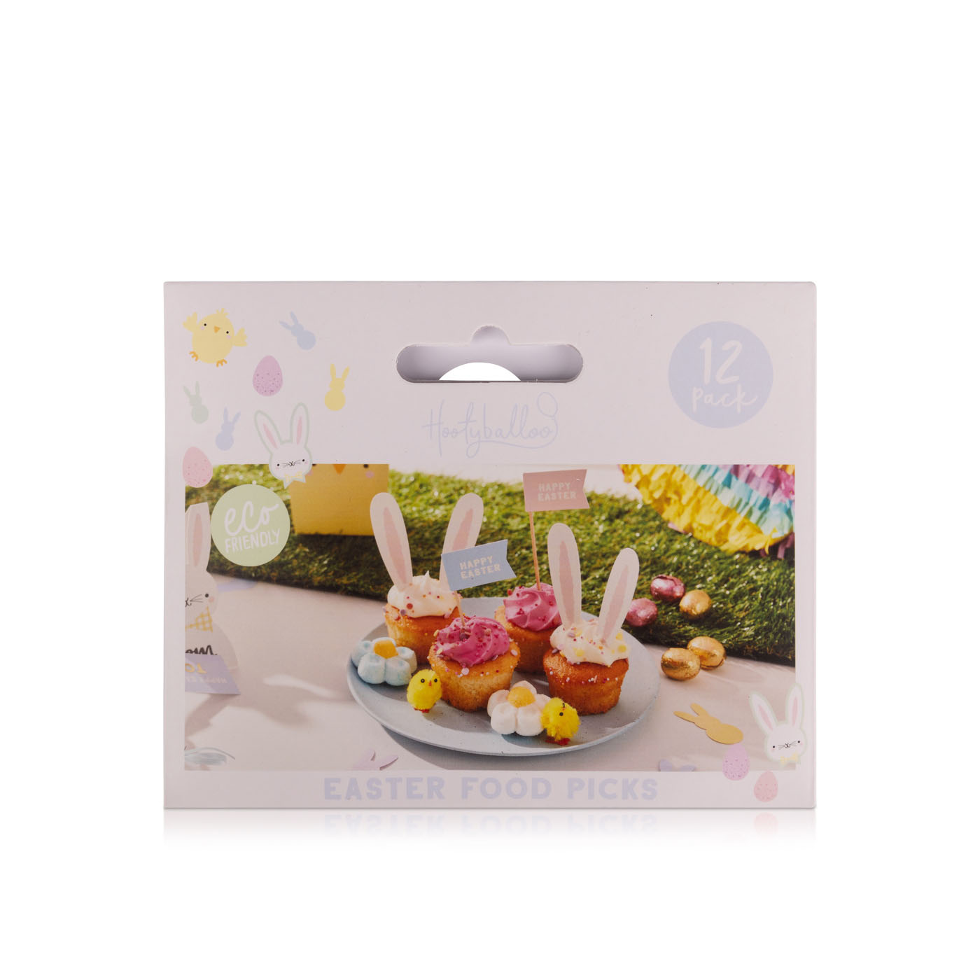 Hootyballoo Easter Bunny Food Picks 12 Pack