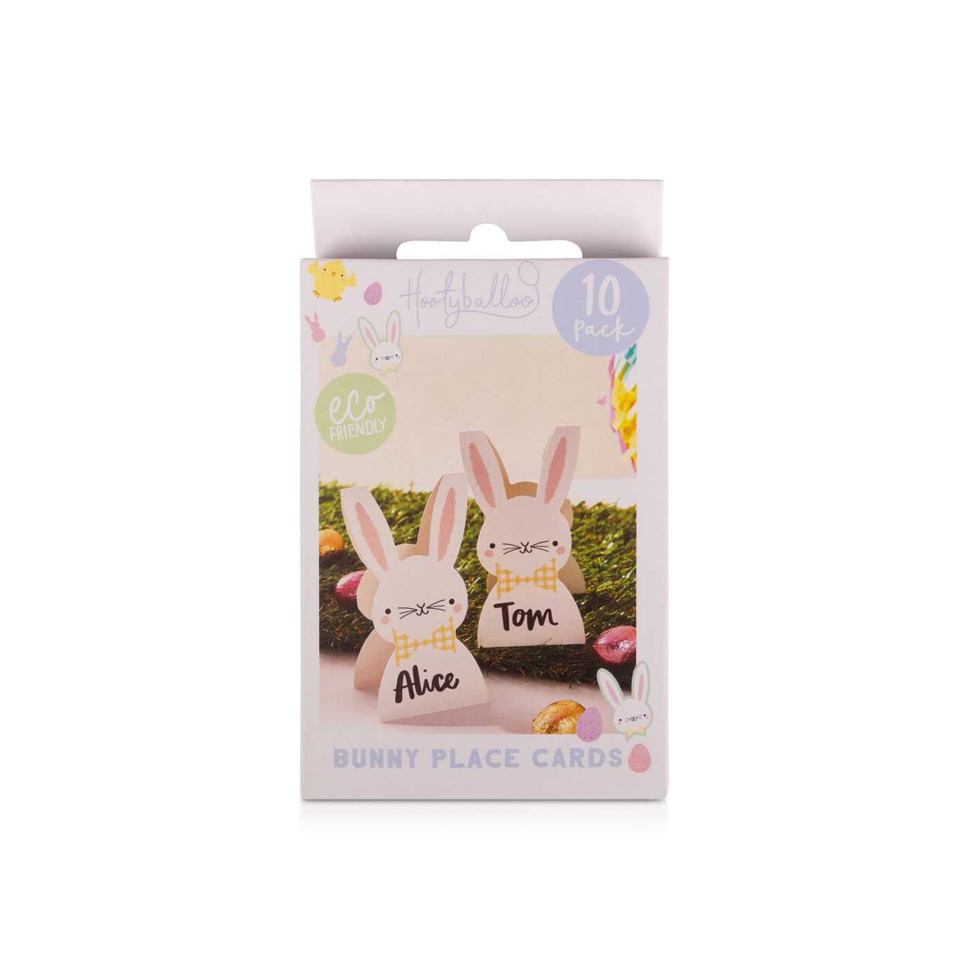 Hootyballoo Easter Bunny Place Cards 10 Pack