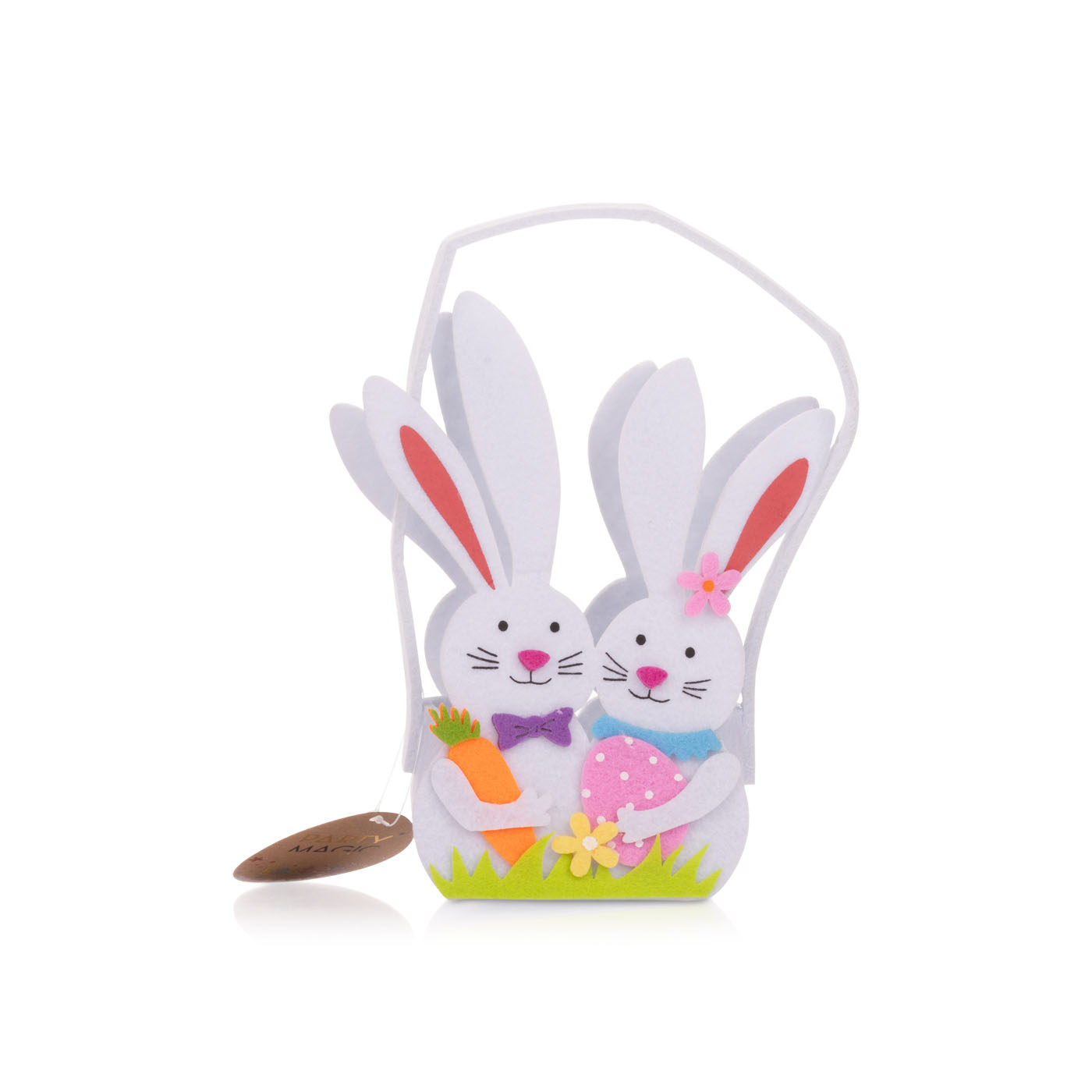 Party Magic Easter Bunny Felt Bag 16cm