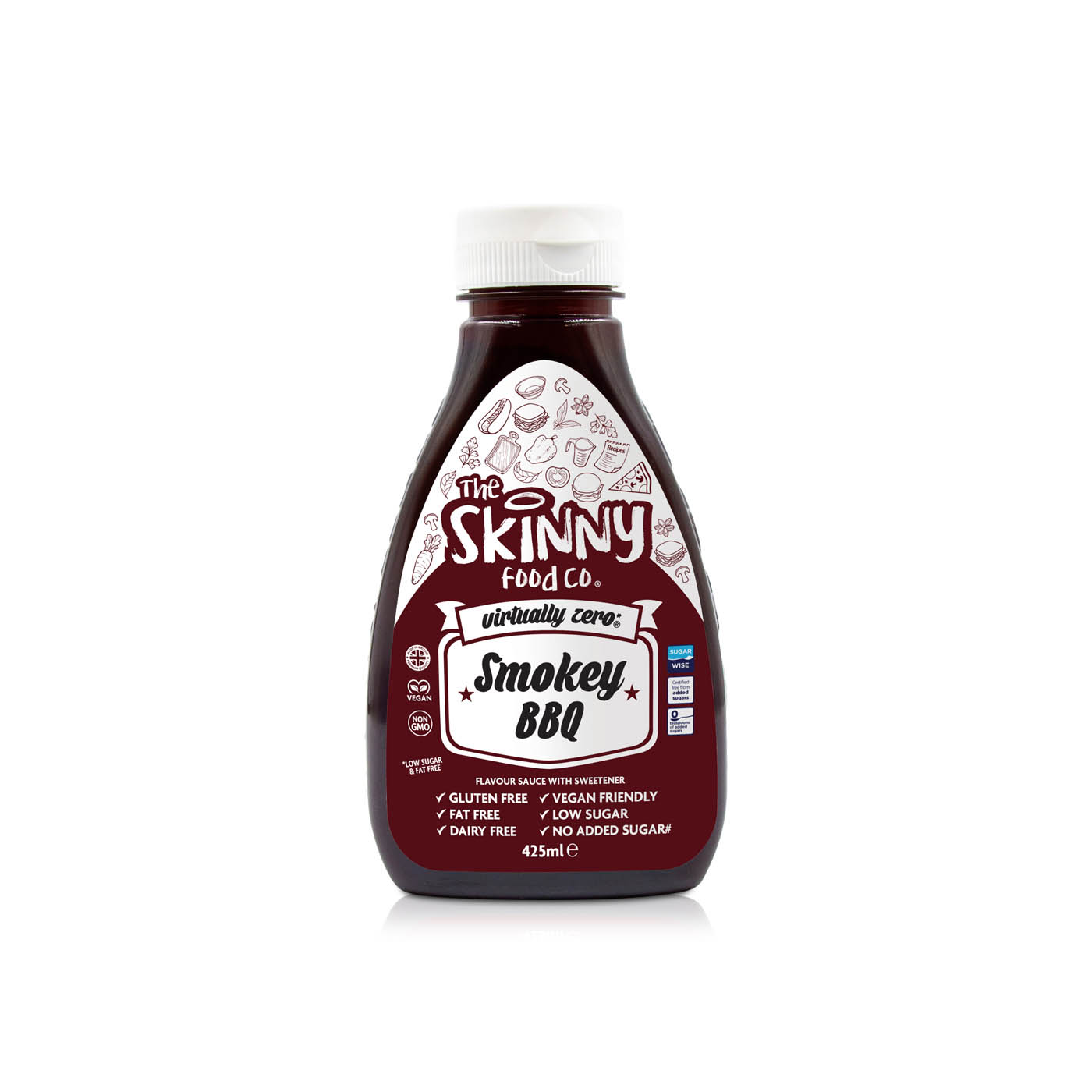 The Skinny Food Co Virtually Zero Calorie BBQ Sauce 425ml