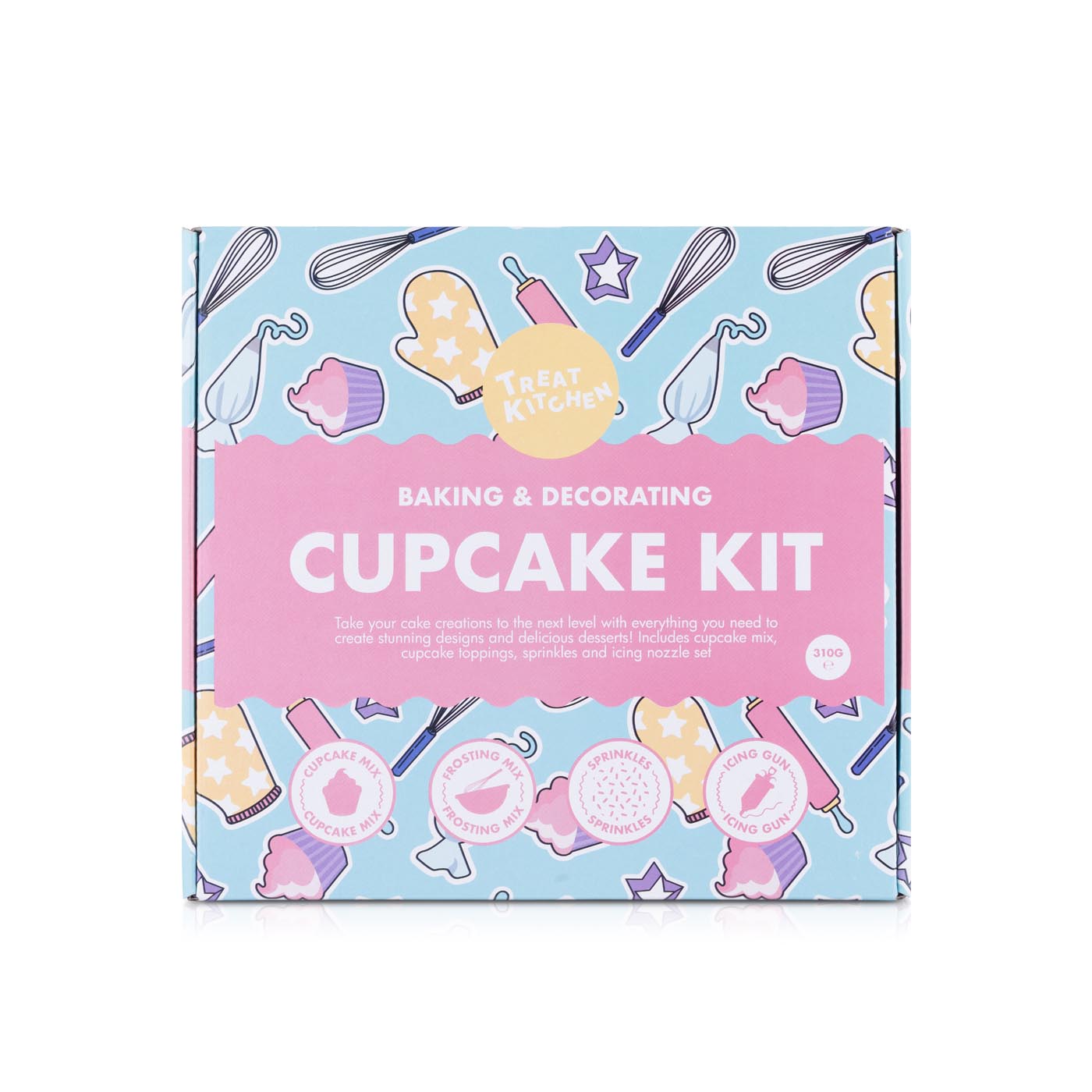 The Treat Kitchen Baking and Decorating Letterbox Cupcake Kit 310g