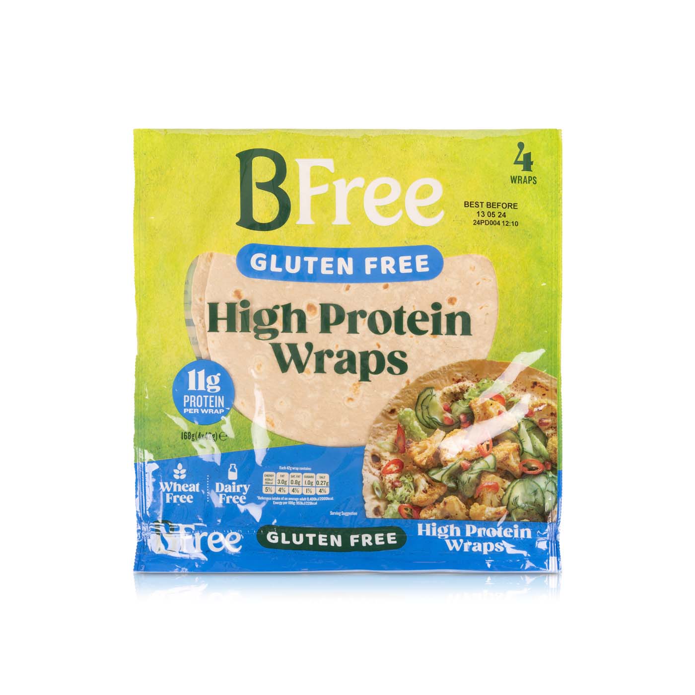 BFree High Protein Wraps 4s 168g - Spinneys UAE