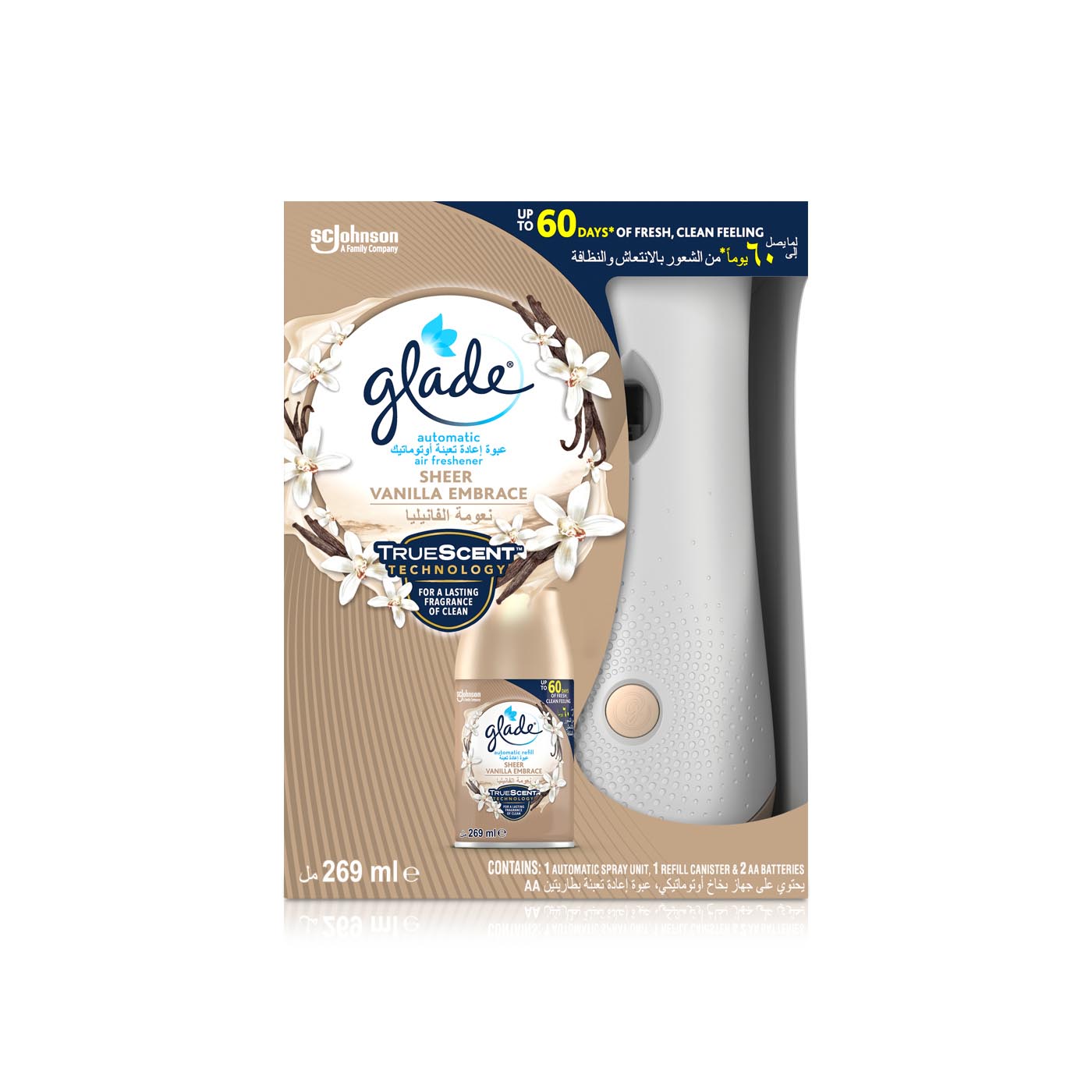 Glade Automatic Holder Vanilla Embrace 269ml