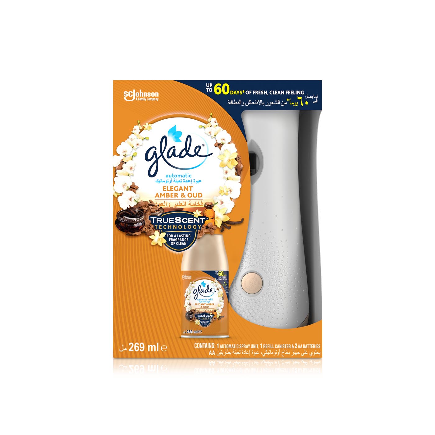 Glade Automatic Holder Amber and Oud 269ml