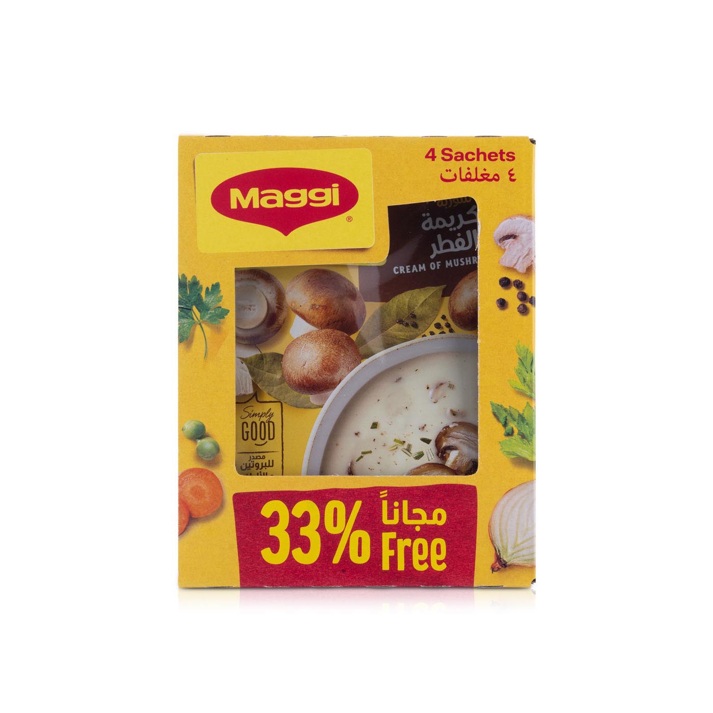 Maggi Cream of Mushroom Soup 4 x 68g