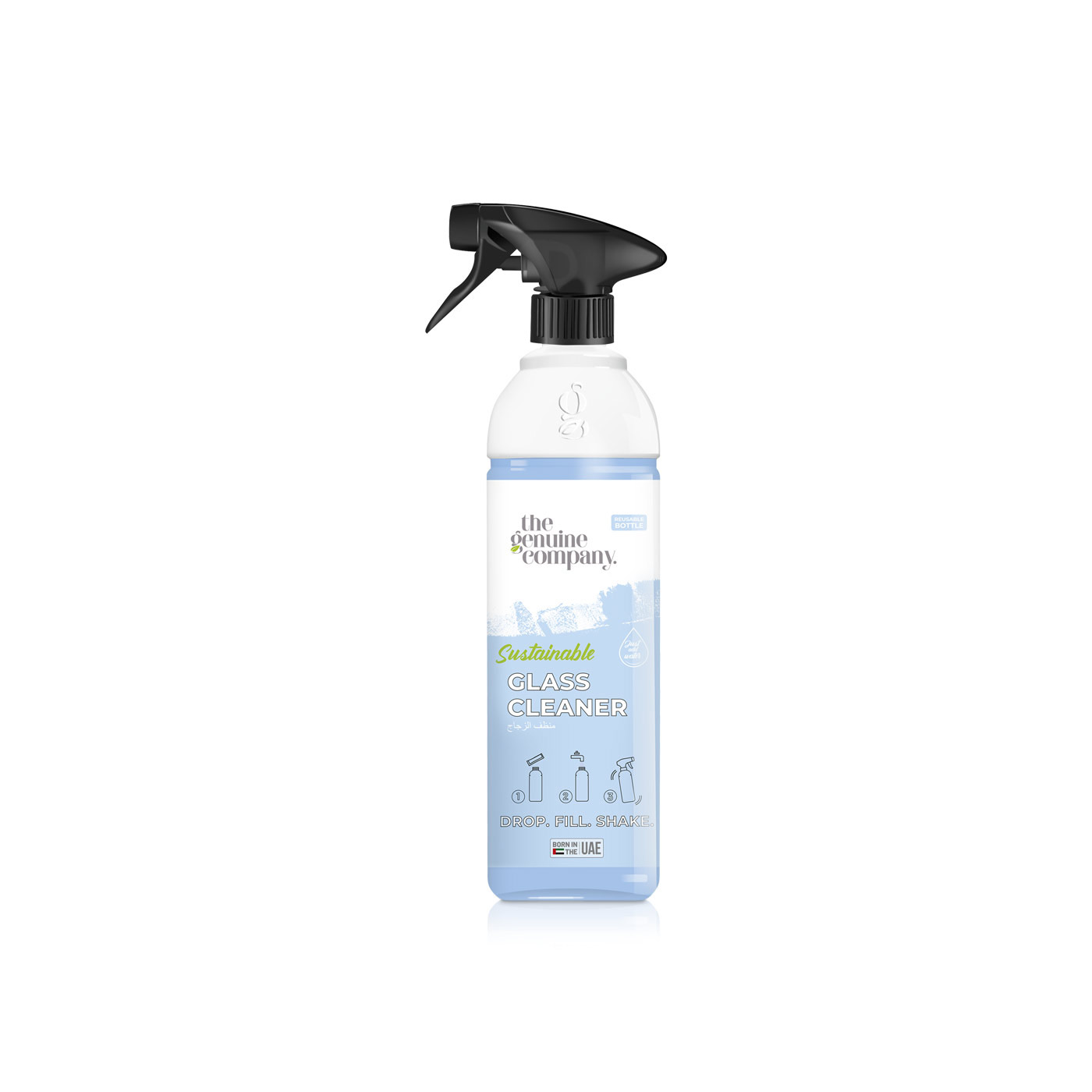 The Genuine Company Glass Cleaner Bottle with Refill