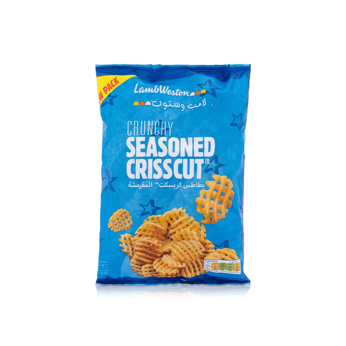 Lamb Weston Frozen Crunchy Seasoned Crisscut Potato Fries 750G