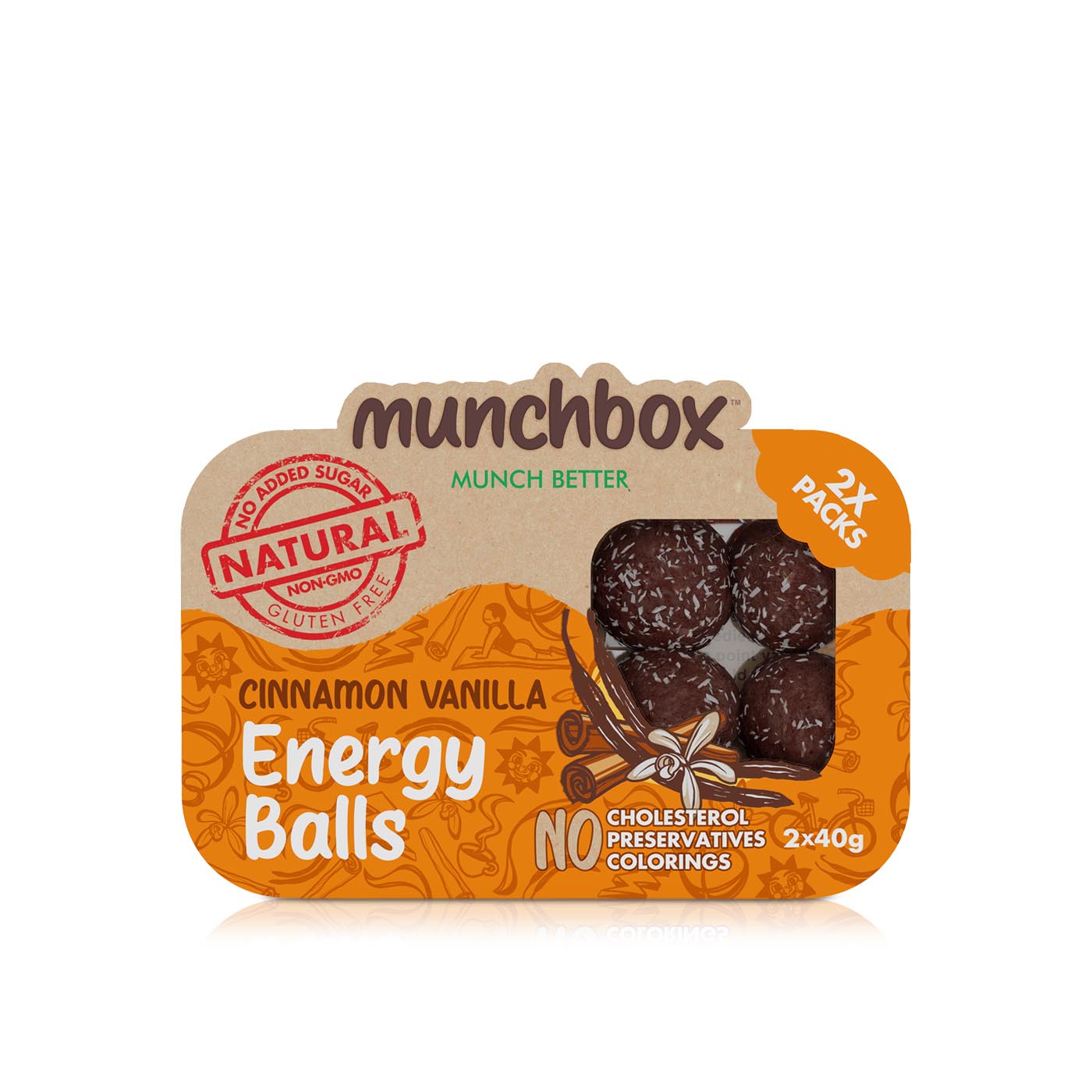 Munchbox Cinnamon & Vanilla Energy Balls 80g