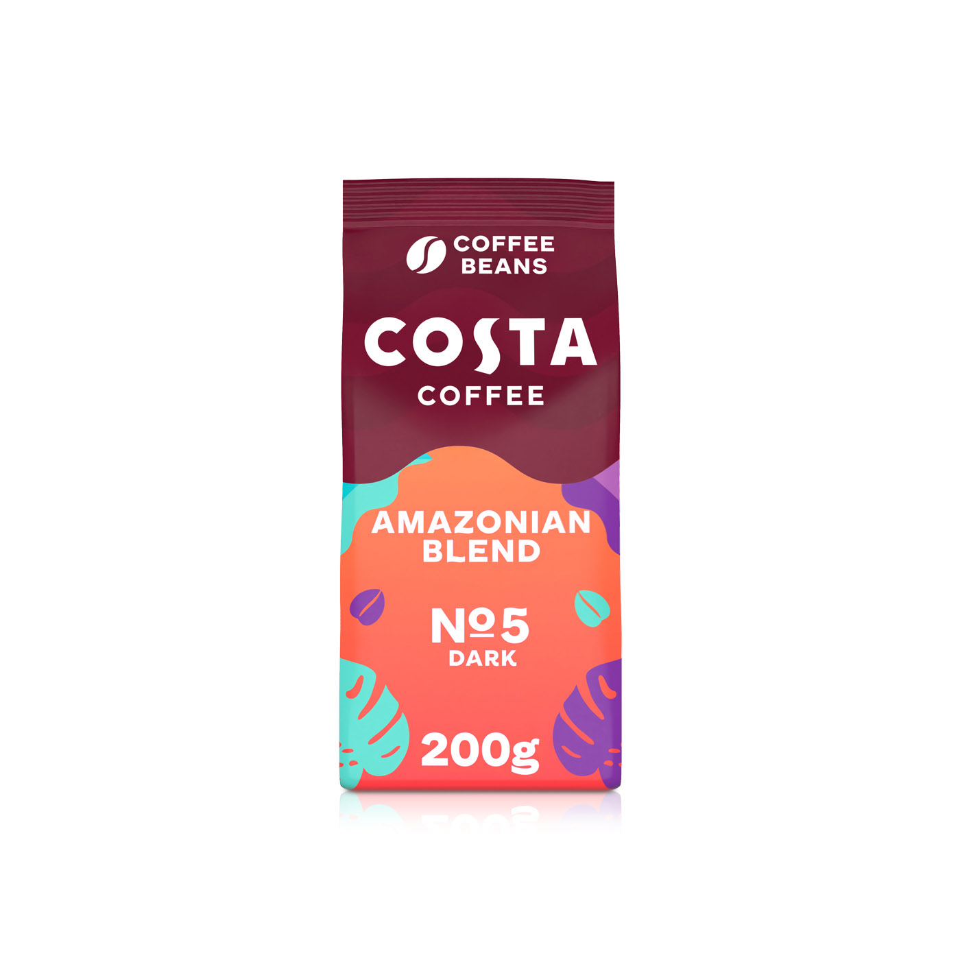 Costa Coffee Amazonian Blend Whole Coffee Beans 200g