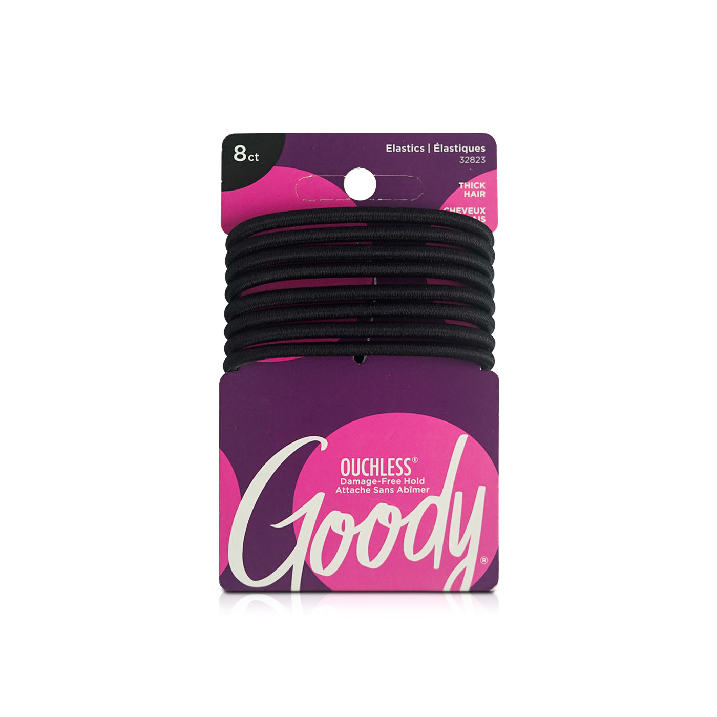 Goody Ouchless Elastics Extra Thick Hair Bands 8 Pack