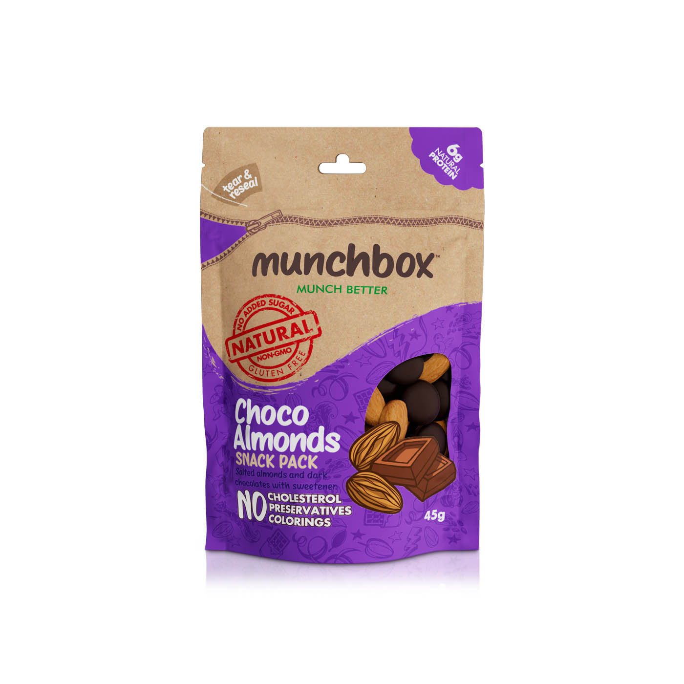 Munchbox Chocalmonds Snack 45g