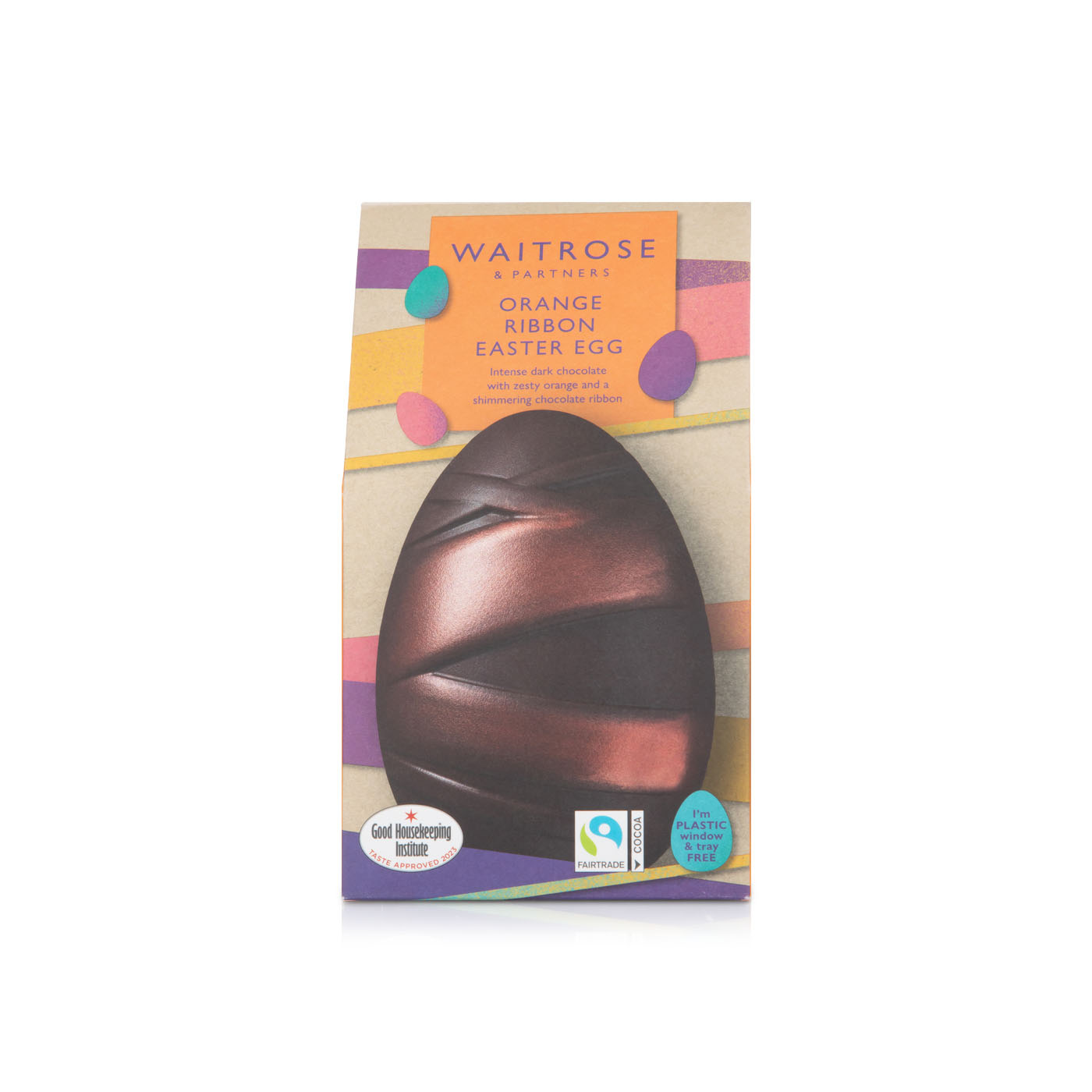 Waitrose dark orange ribbon Easter egg 165g Spinneys UAE
