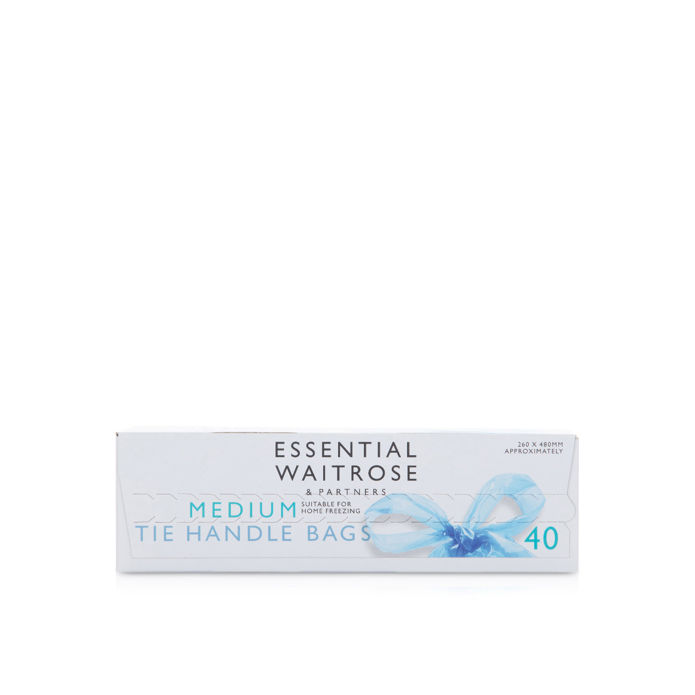 Waitrose Essential Medium Tie Handle Food Bags 40s