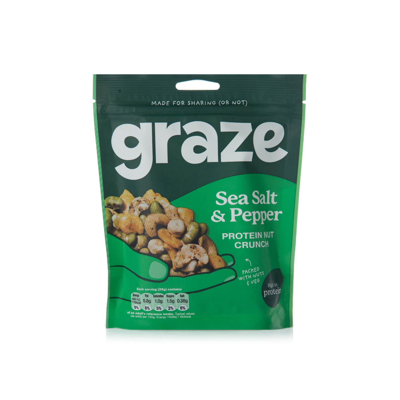 Graze sea salt & pepper veggie protein nuts 100g Spinneys UAE