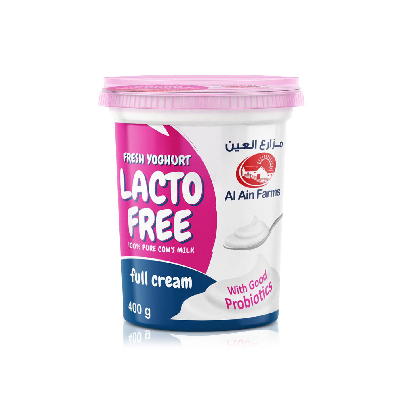 Al Ain Farms Lactose - Free Plain Yoghurt 400g