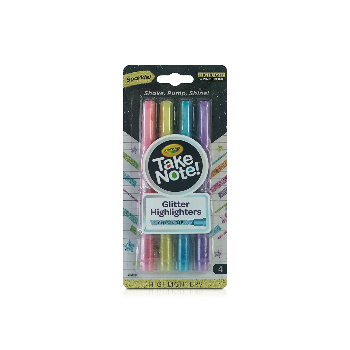 Crayola glitter highlighters 4 pack Spinneys UAE
