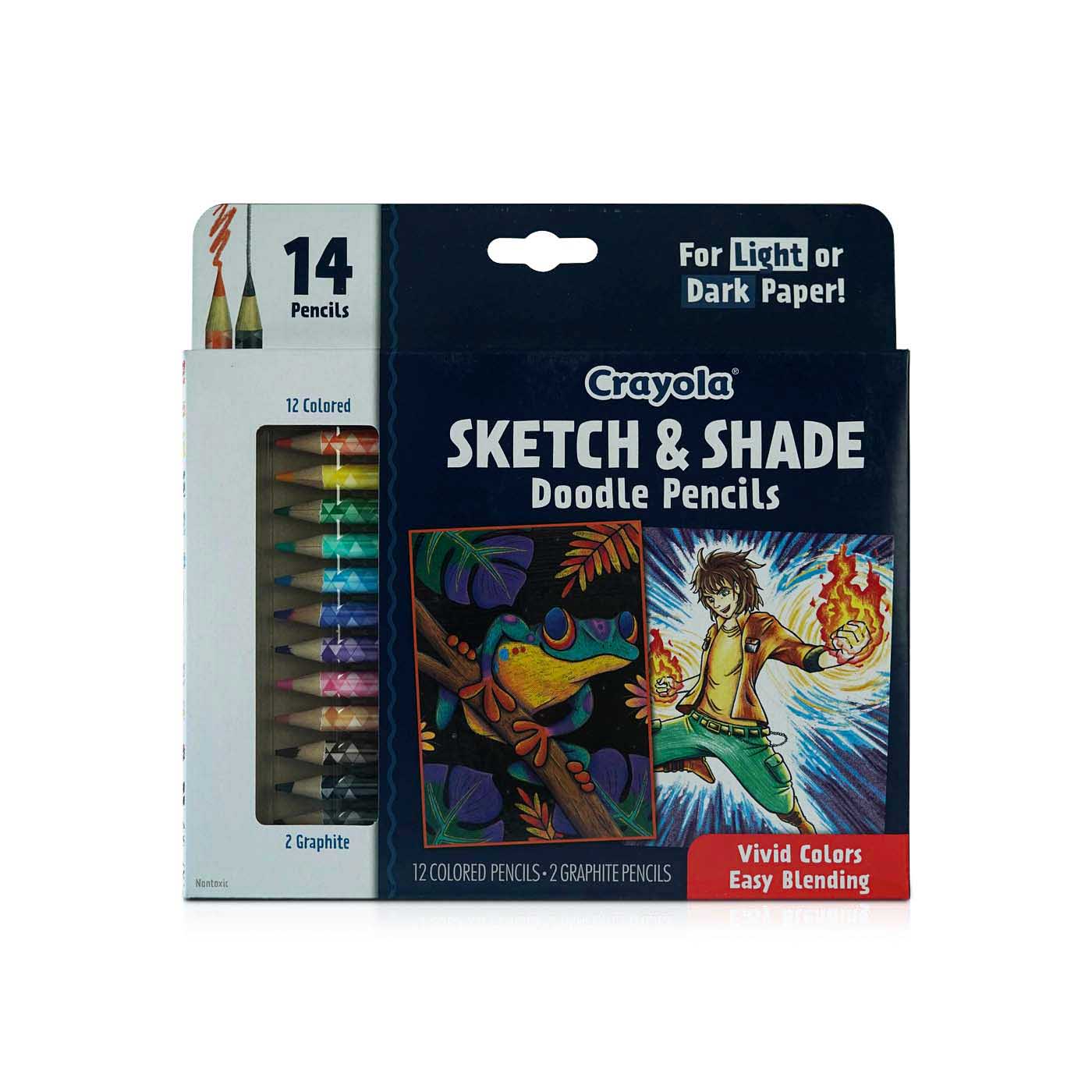 Crayola Sketch and Shade Doodle Pencil x 14