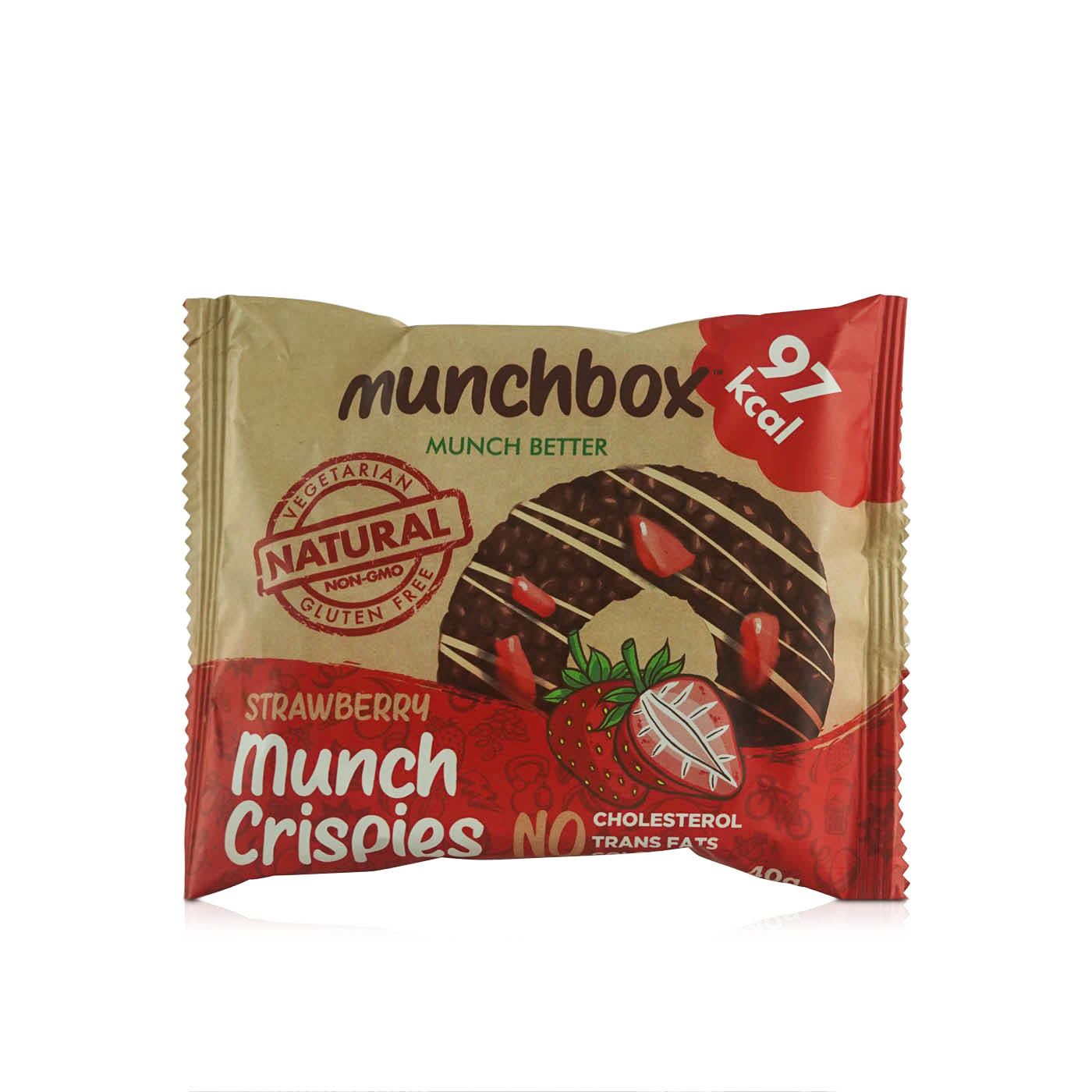 Munchbox Rice Crispy with Chocolate and Strawberry 40g