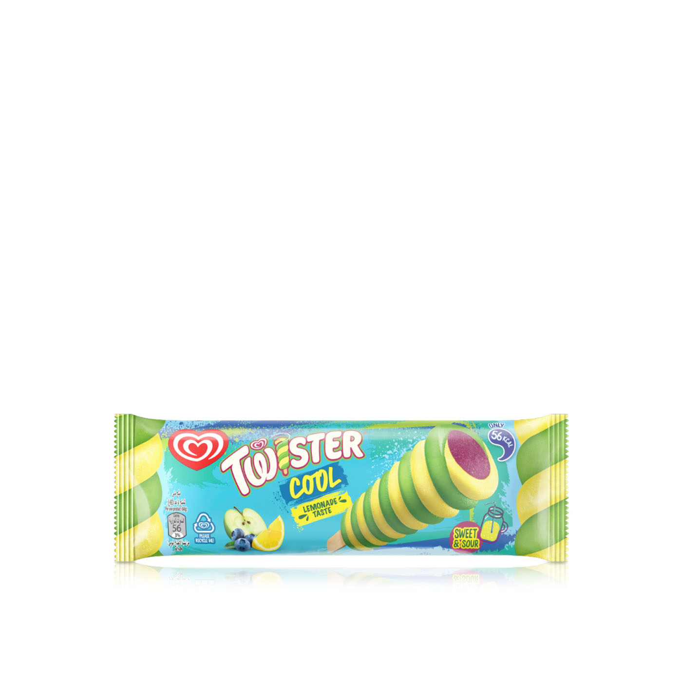 Wall'S Max Twister Cool Sweet And Sour Lemonade Flavour 65Ml - Spinneys UAE