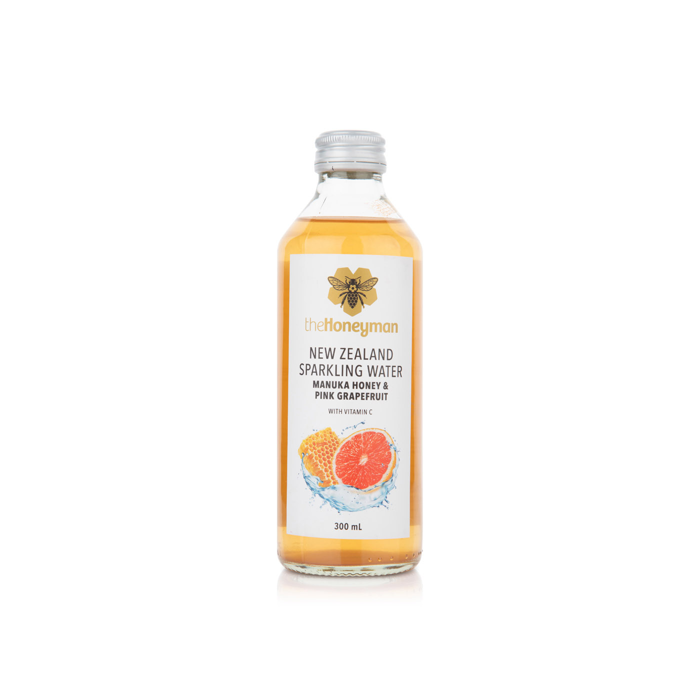 The Honeyman Manuka Honey and Grapefruit Sparkling Water 300ml