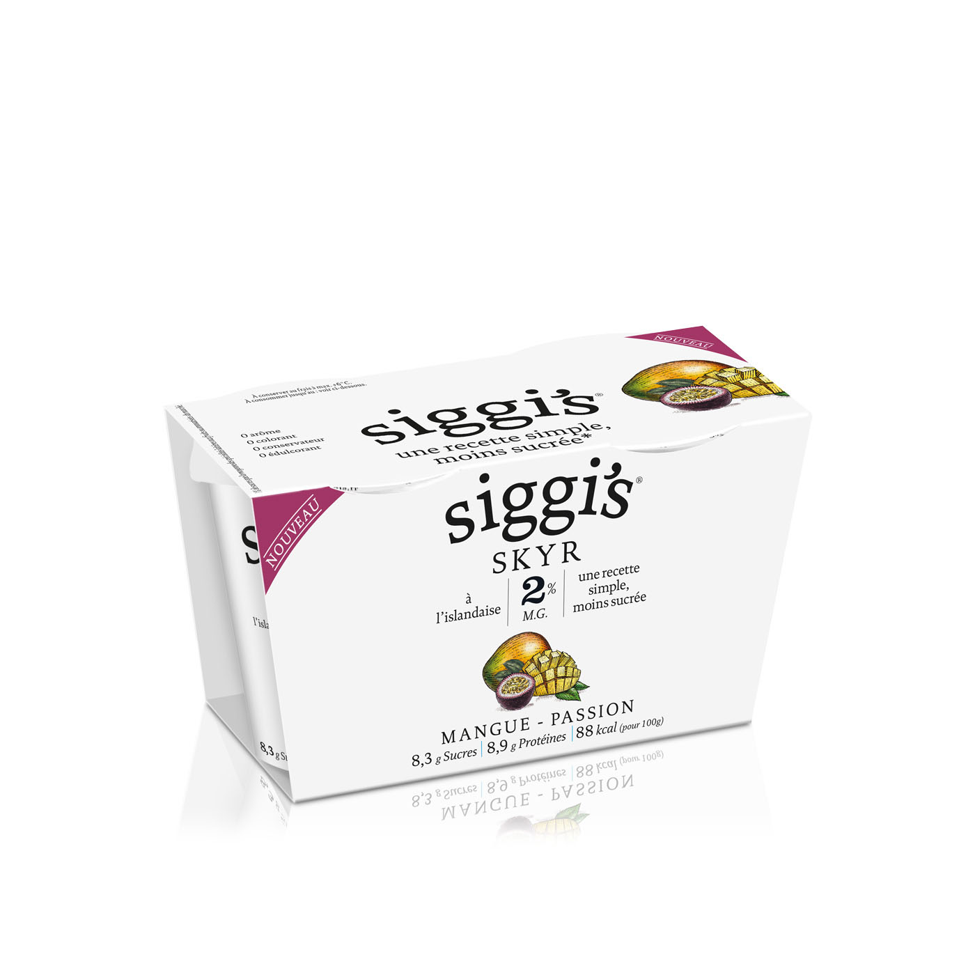 Siggi's Skyr 2% Mango and Passion Fruit 2 x 140g