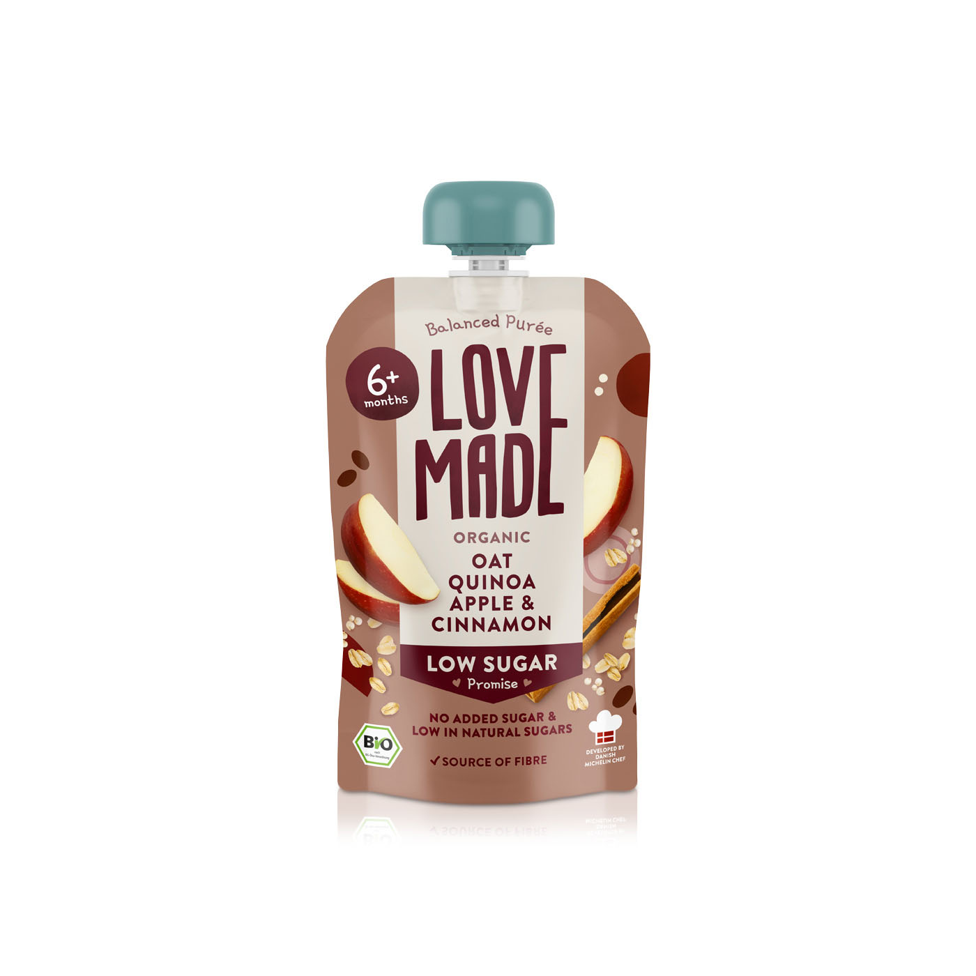 Lovemade Oats, Quinoa, Apple and Cinnamon Porridge 6+ Months 100g