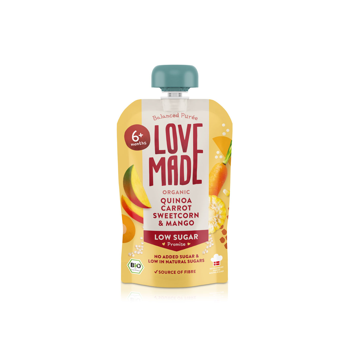 Lovemade Quinoa, Carrot, Corn and Mango Smoothie 6+ Months 100g