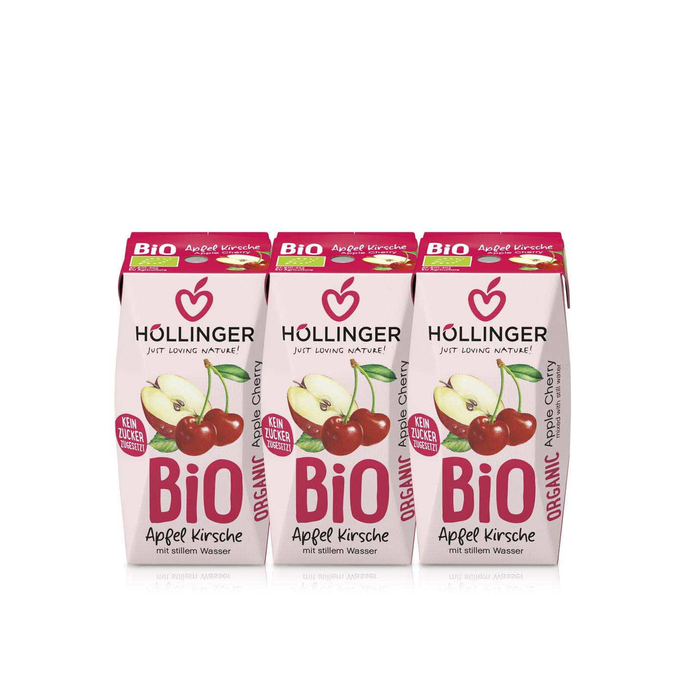Hollinger Organic Apple Cherry Juice 3 x 200ml