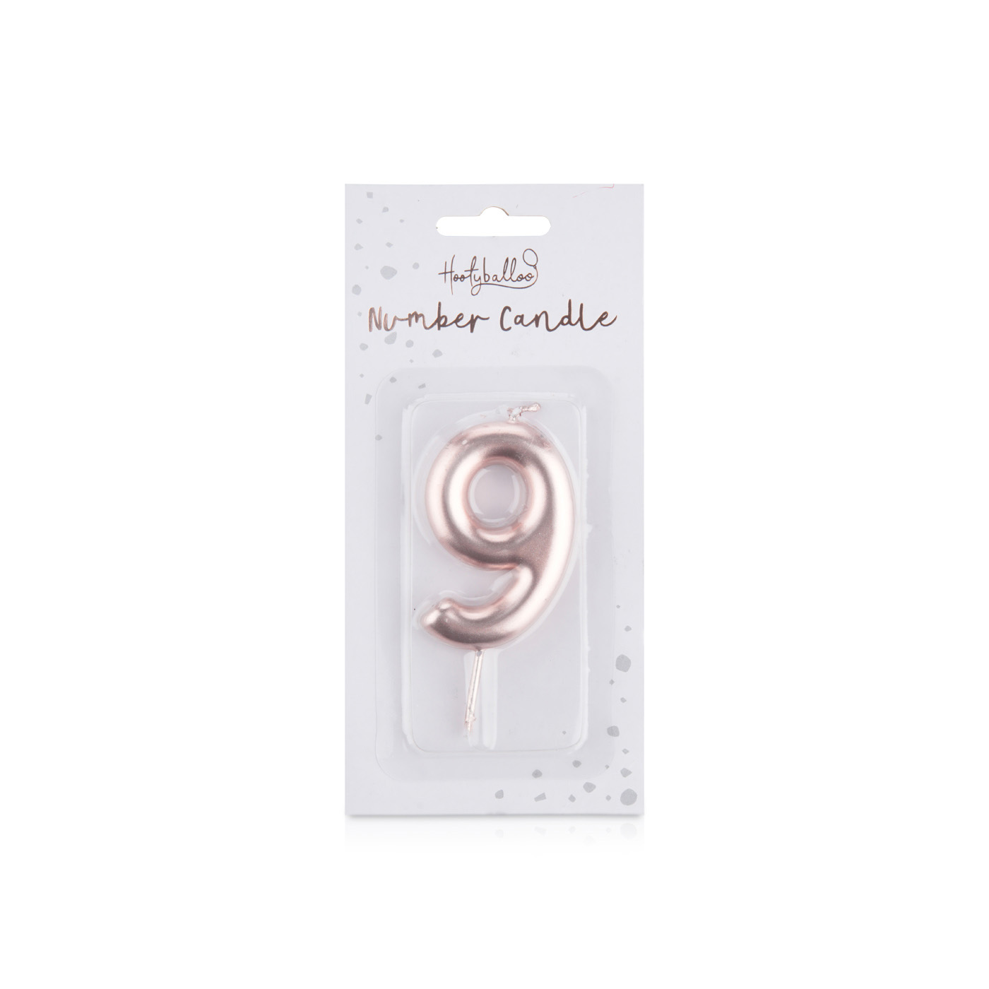 Hootyballoo Rose Gold Candle Number 9