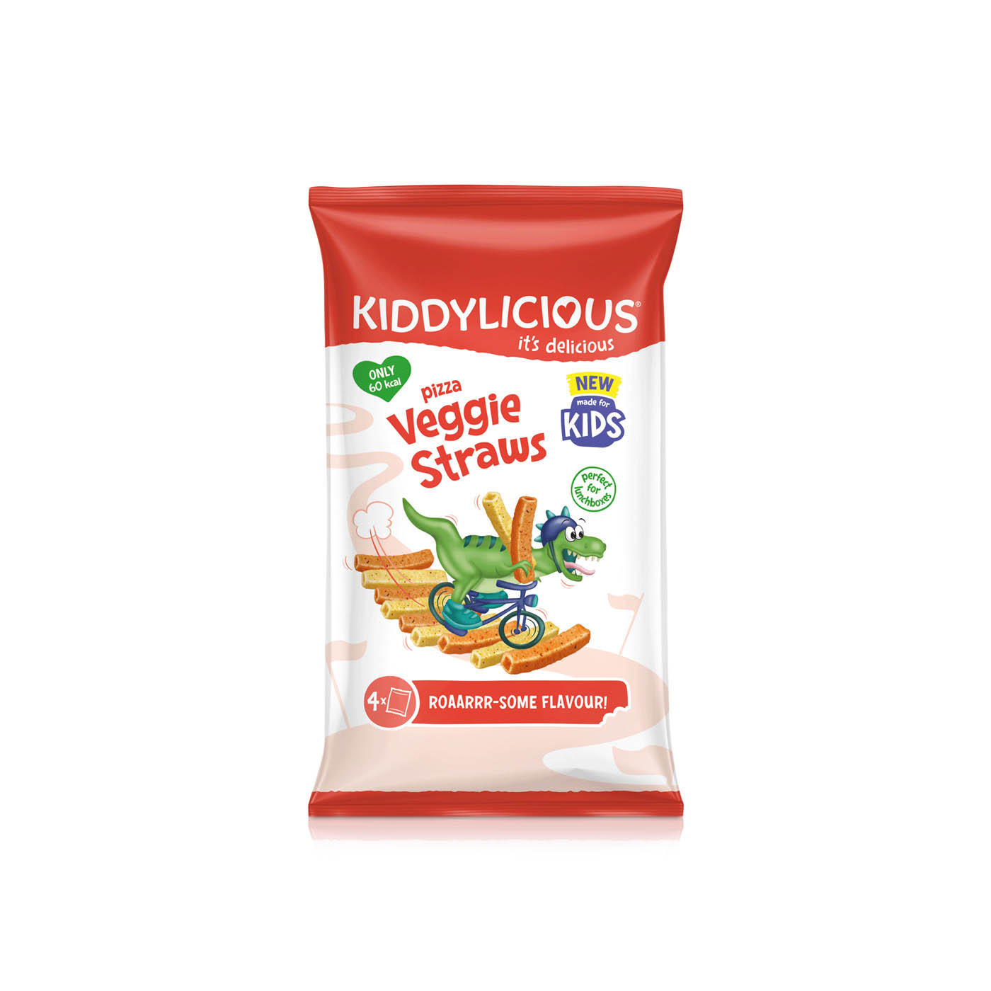 Kiddylicious Pizza Veggie Straws 4 x 12g