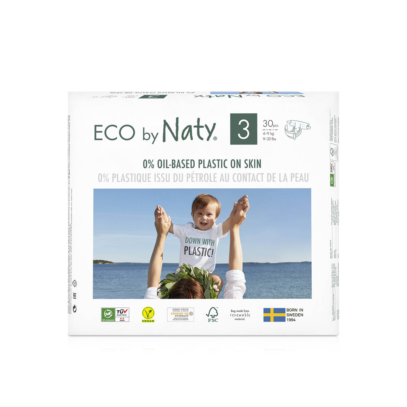 Eco by Naty Diapers Size 3 x 30