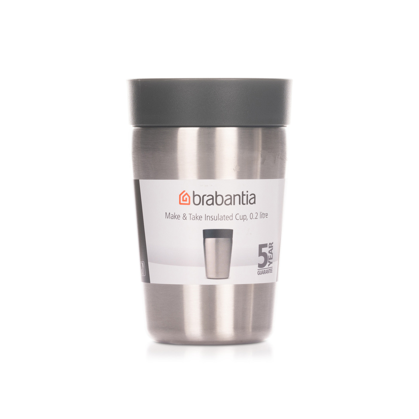 Brabantia Make & Take Insulated Cup Grey 0.2 litre