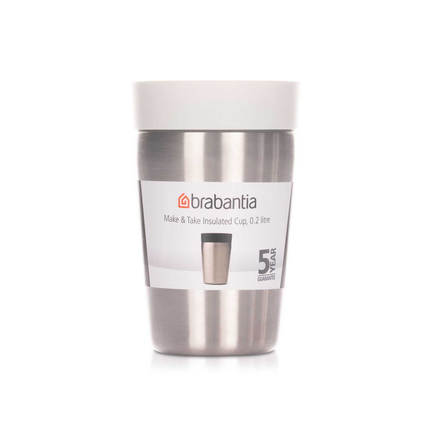 Brabantia Make & Take Insulated Cup White 0.2 litre