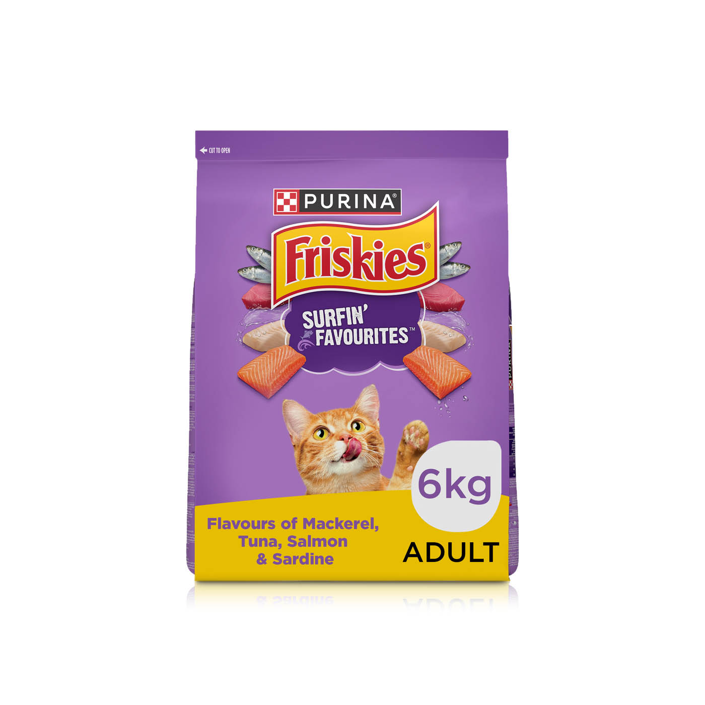 Friskies Surfin Favourites Dry Cat Food 6kg