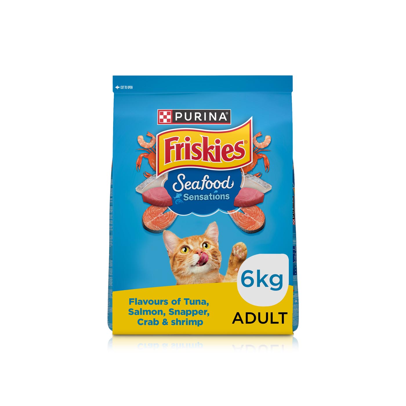 Friskies Seafood Sensations Dry Cat Food 6kg