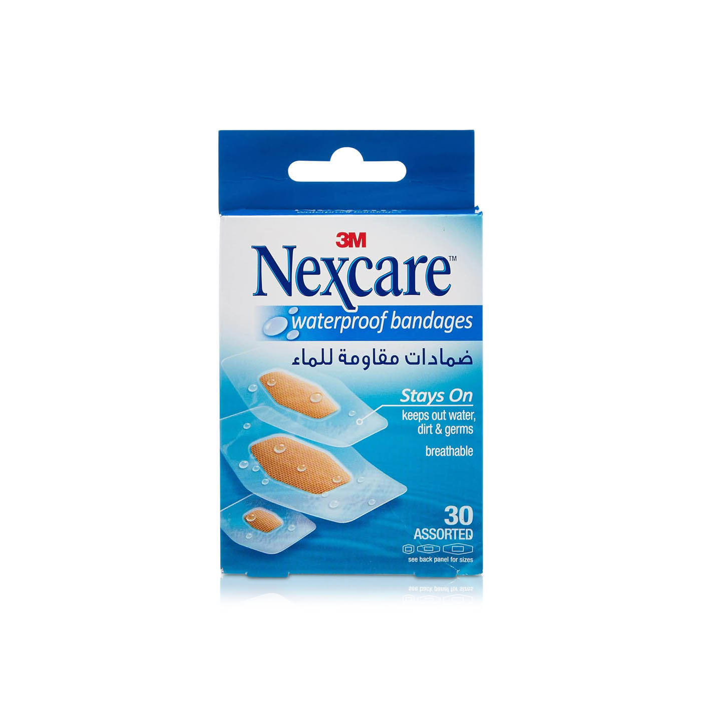 Nexcare Waterproof Bandages Assorted 30s