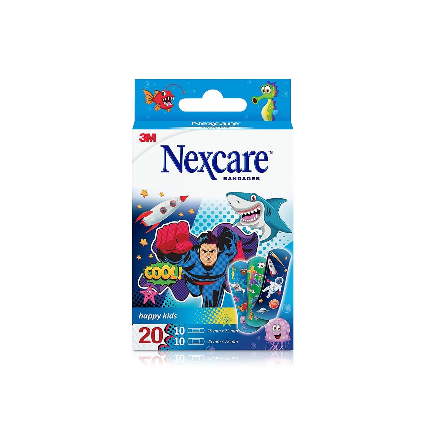 Nexcare Happy Kids Bandages Assorted 20s