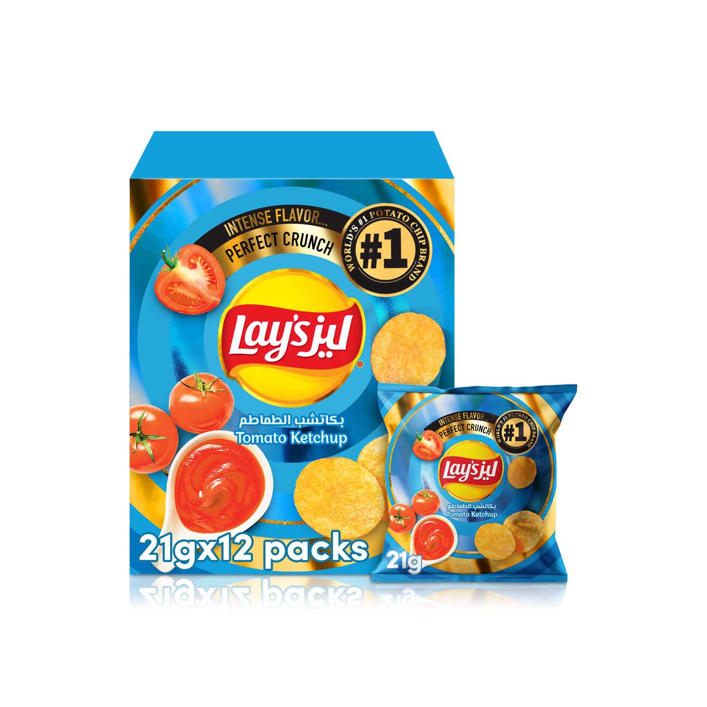 Lay’s Tomato Ketchup Potato Chips 21gx 12