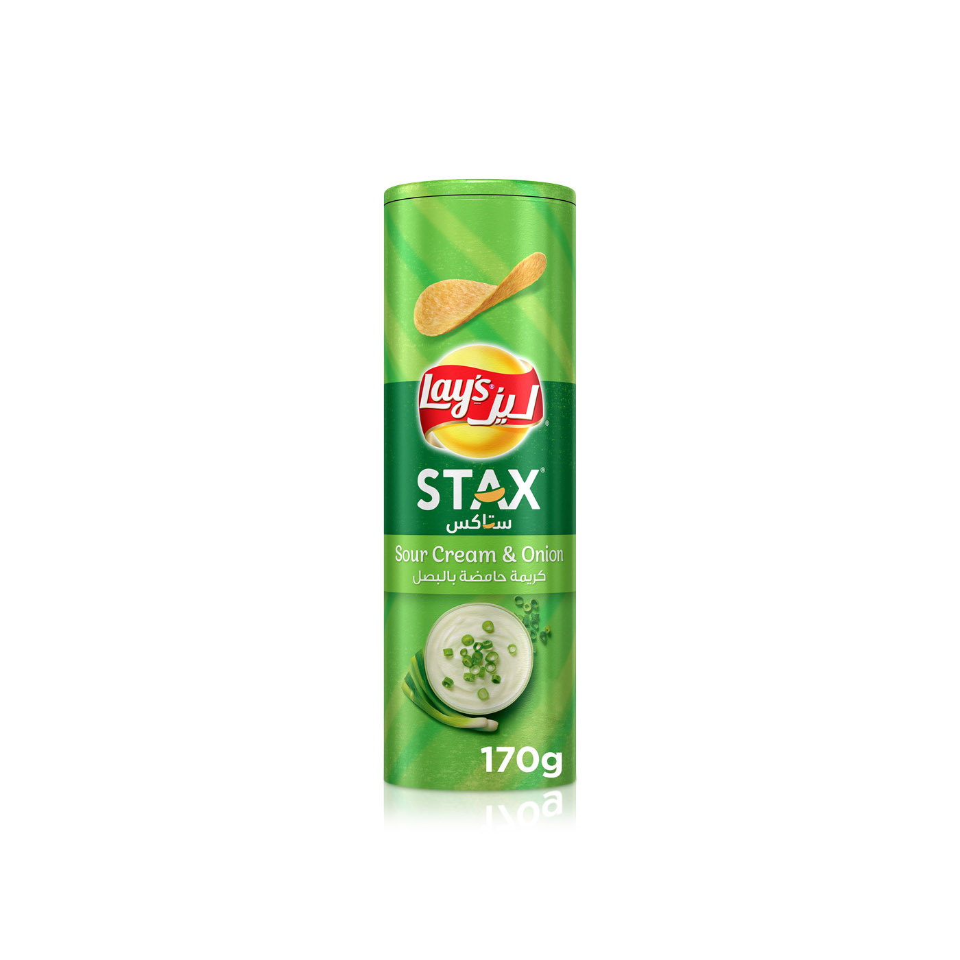Lay's Stax Sour Cream & Onion Potato Crisps 170g
