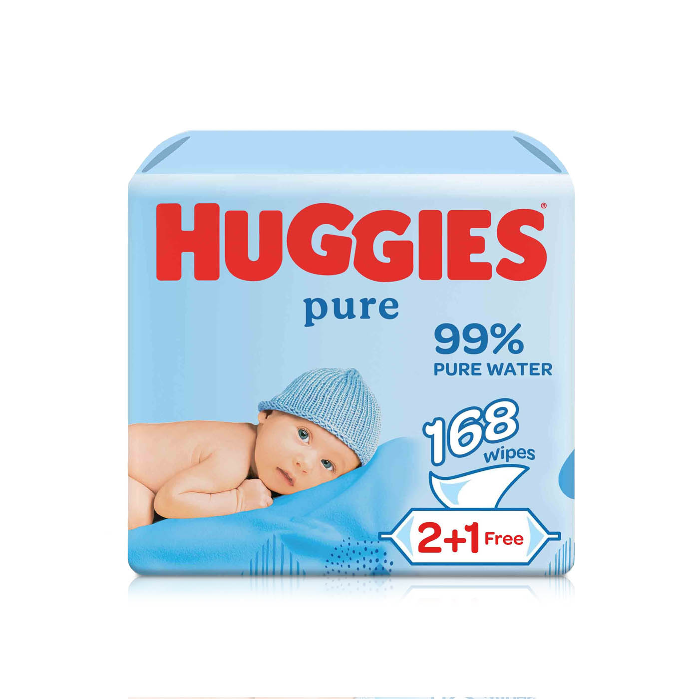 Huggies Pure Baby Cleansing Wipes 56s x 3 Packs