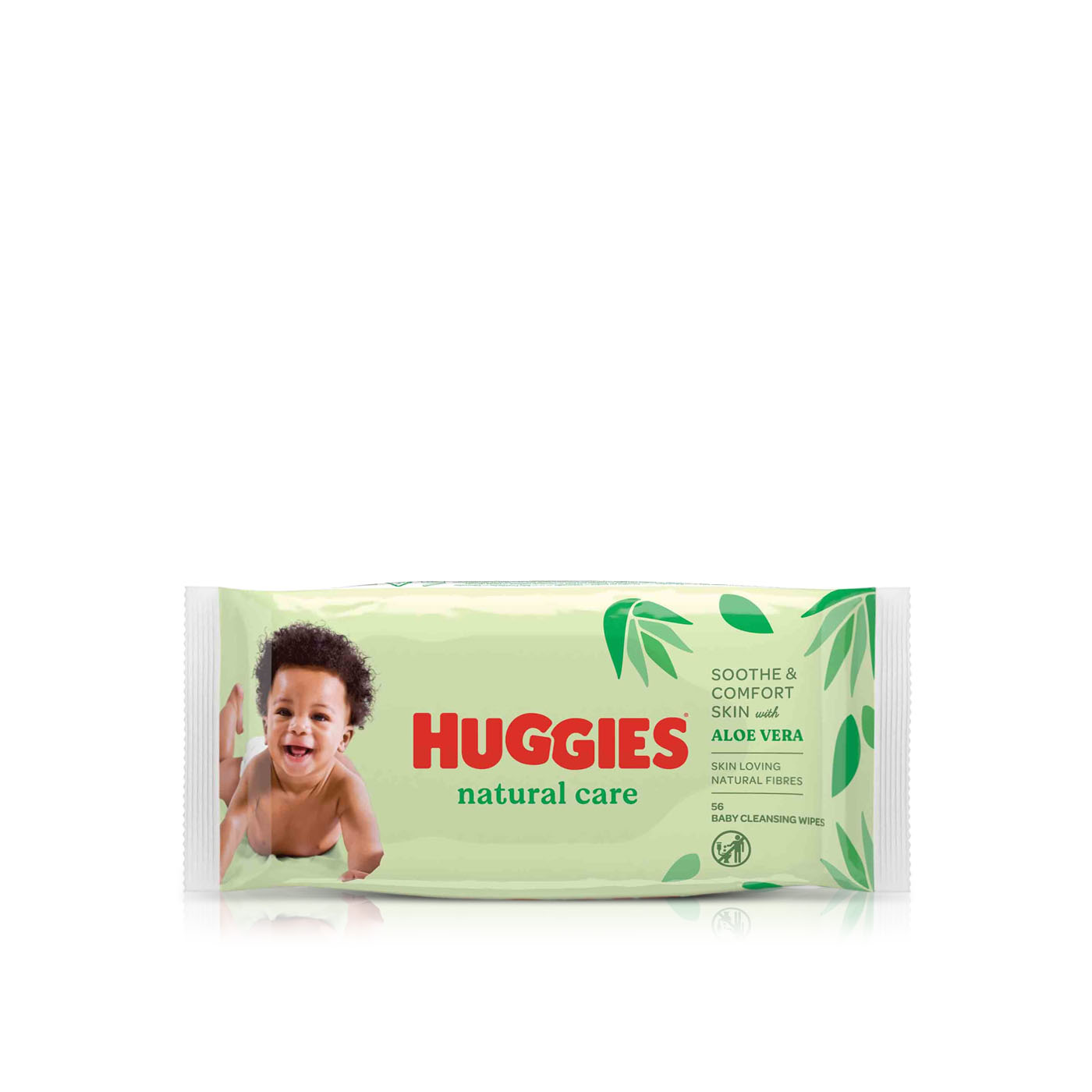 Huggies Natural Care Baby Cleansing Wipes with Aloe Vera 56s