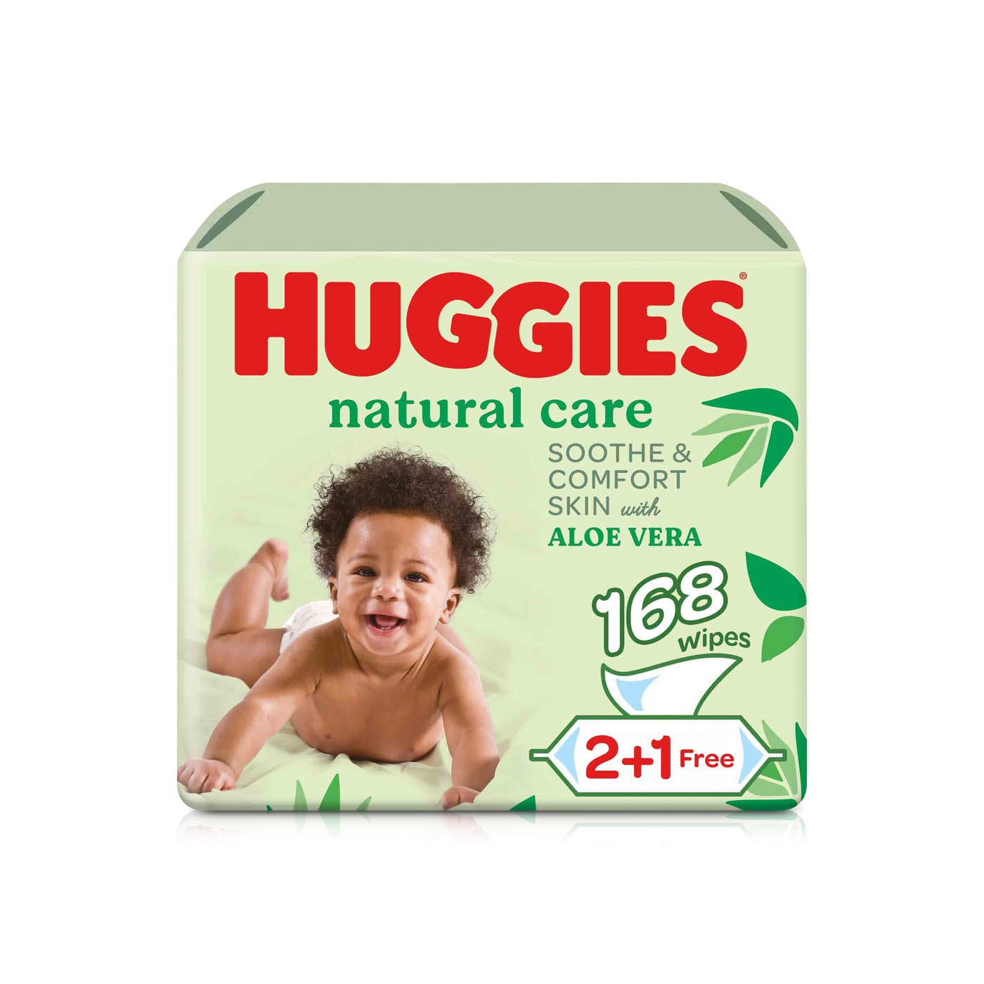 Huggies Natural Care Baby Cleansing Wipes with Aloe Vera 56s x 3 Packs