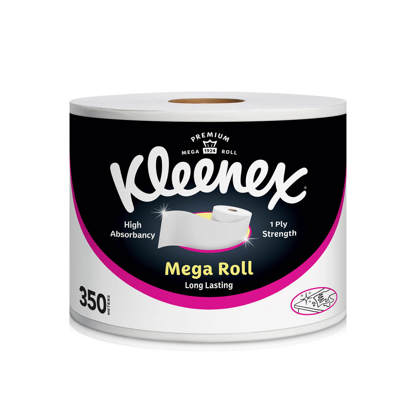 Kleenex Kitchen Tissue Paper Towel Mega Roll 250 Metres x 1 Roll