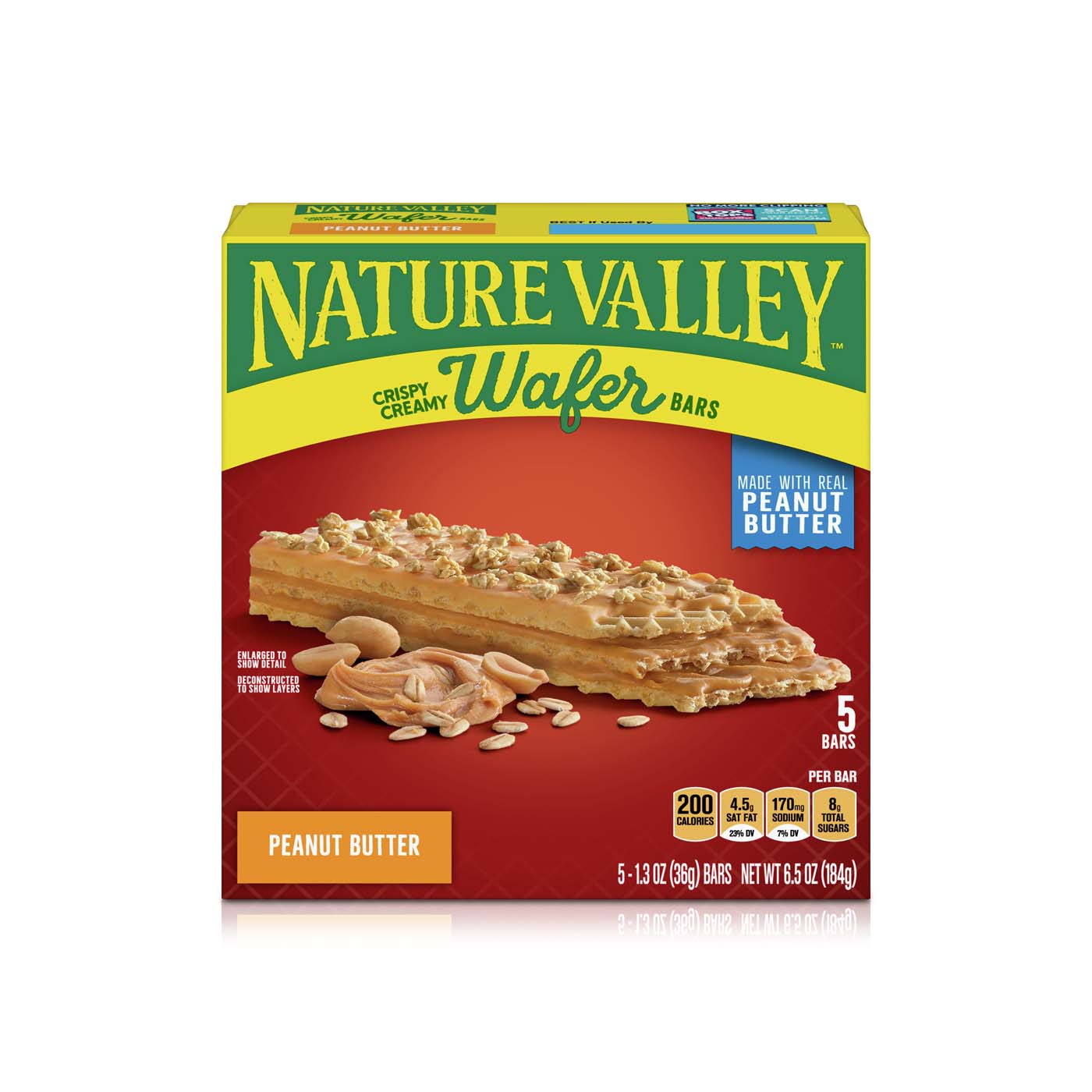 Nature Valley Peanut Butter Wafer Bars 5s 184g