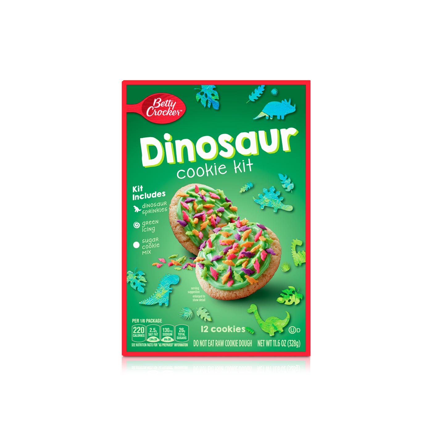 Betty Crocker Dinosaur Cookie Kit 328g