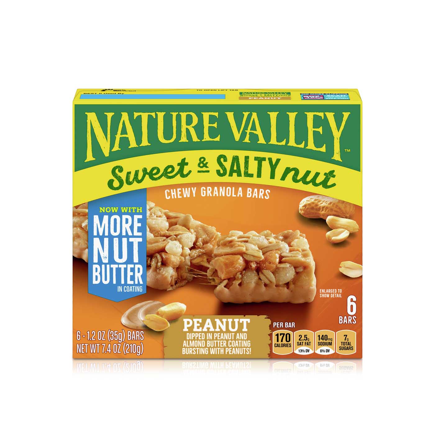 Nature Valley Peanut Sweet & Salty Chewy Granola Bars 6s 204g