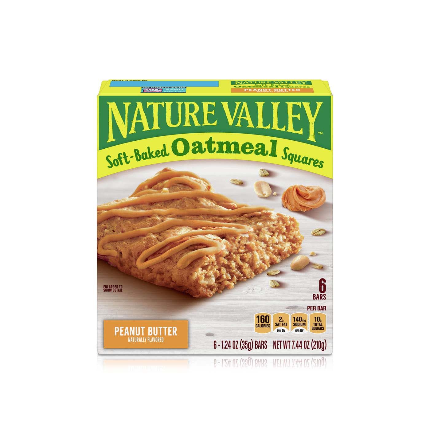 Nature Valley Soft-Baked Peanut Butter Oatmeal Squares 6s 210g