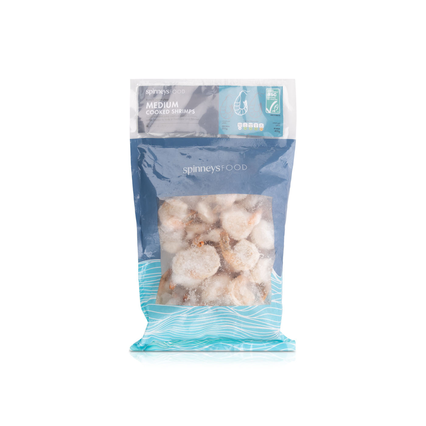 Spinneysfood Frozen Medium Cooked Shrimps 500G